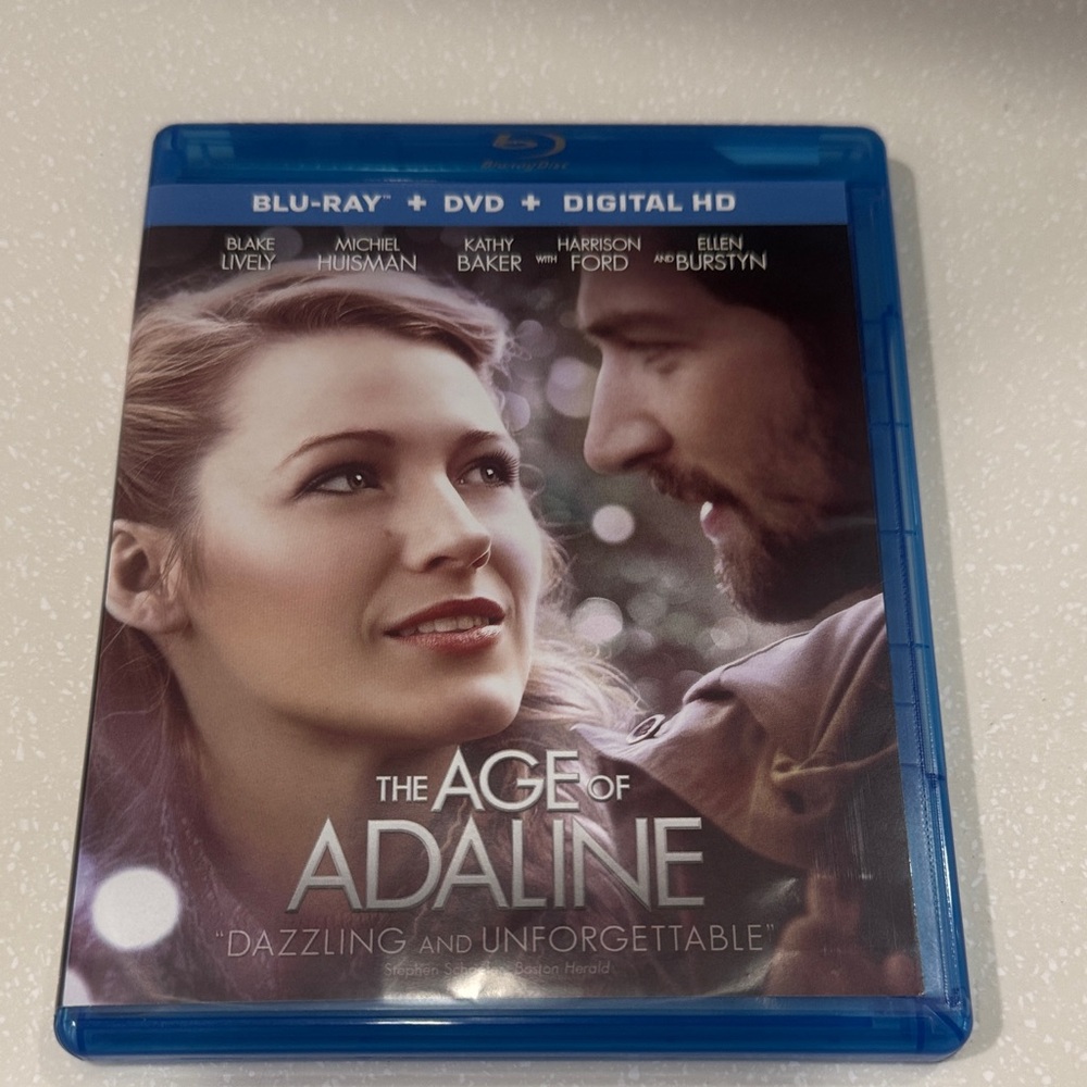DVD. The Age of Adeline.  Includes 2 discs- DVD and blu-ray DVD.